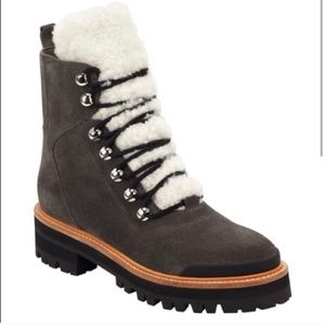 New Marc Fisher Izzie Boot Grey Suede Size 8.5